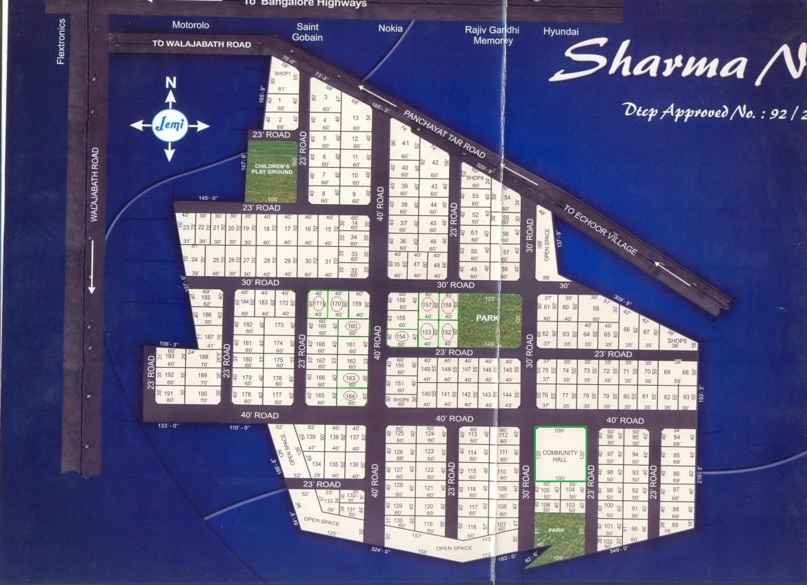 Vasantham Nature City layout Sriperumbudur