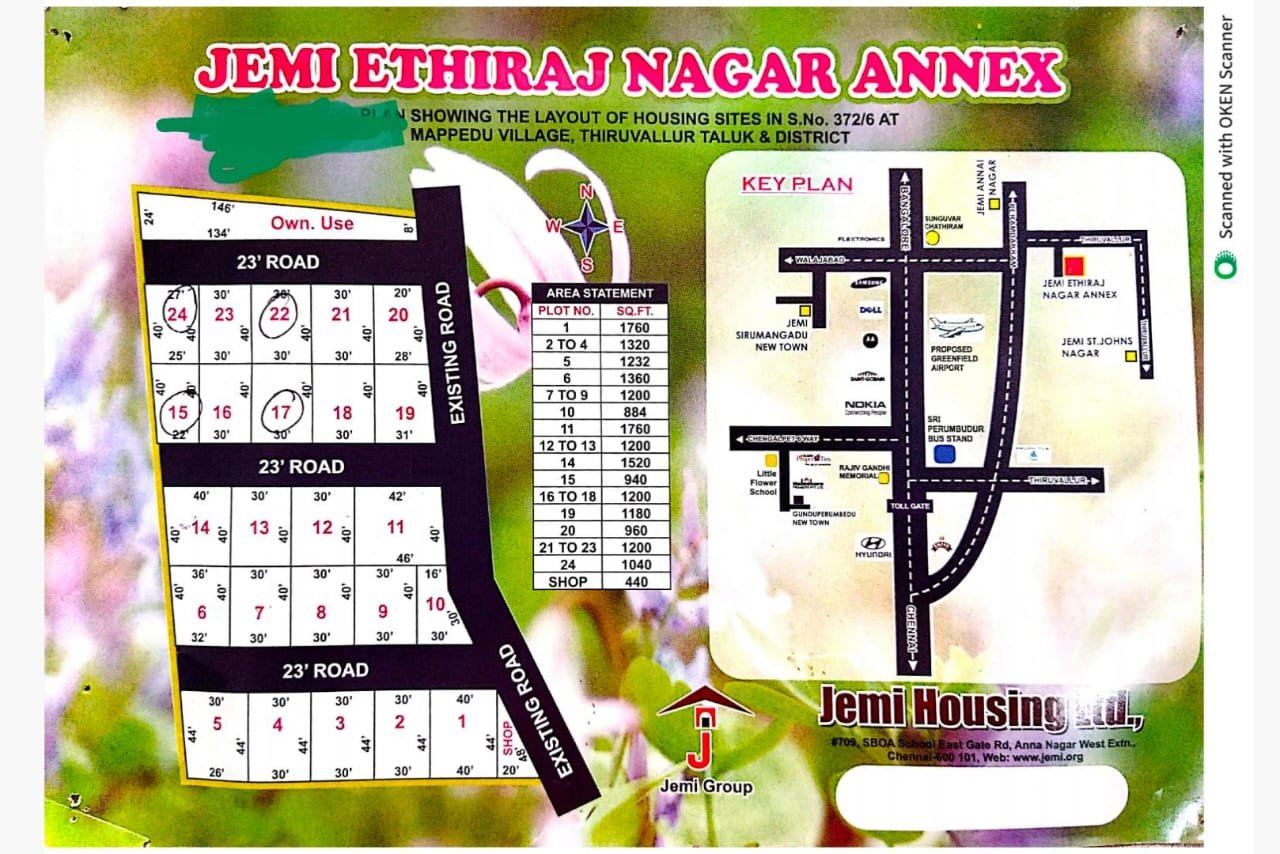Sharma Nagar layout Sunguvarchatram Echoor